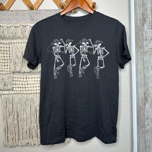 Rock N’ Roll Rodeo Tour Skeleton Cowboy Shirt